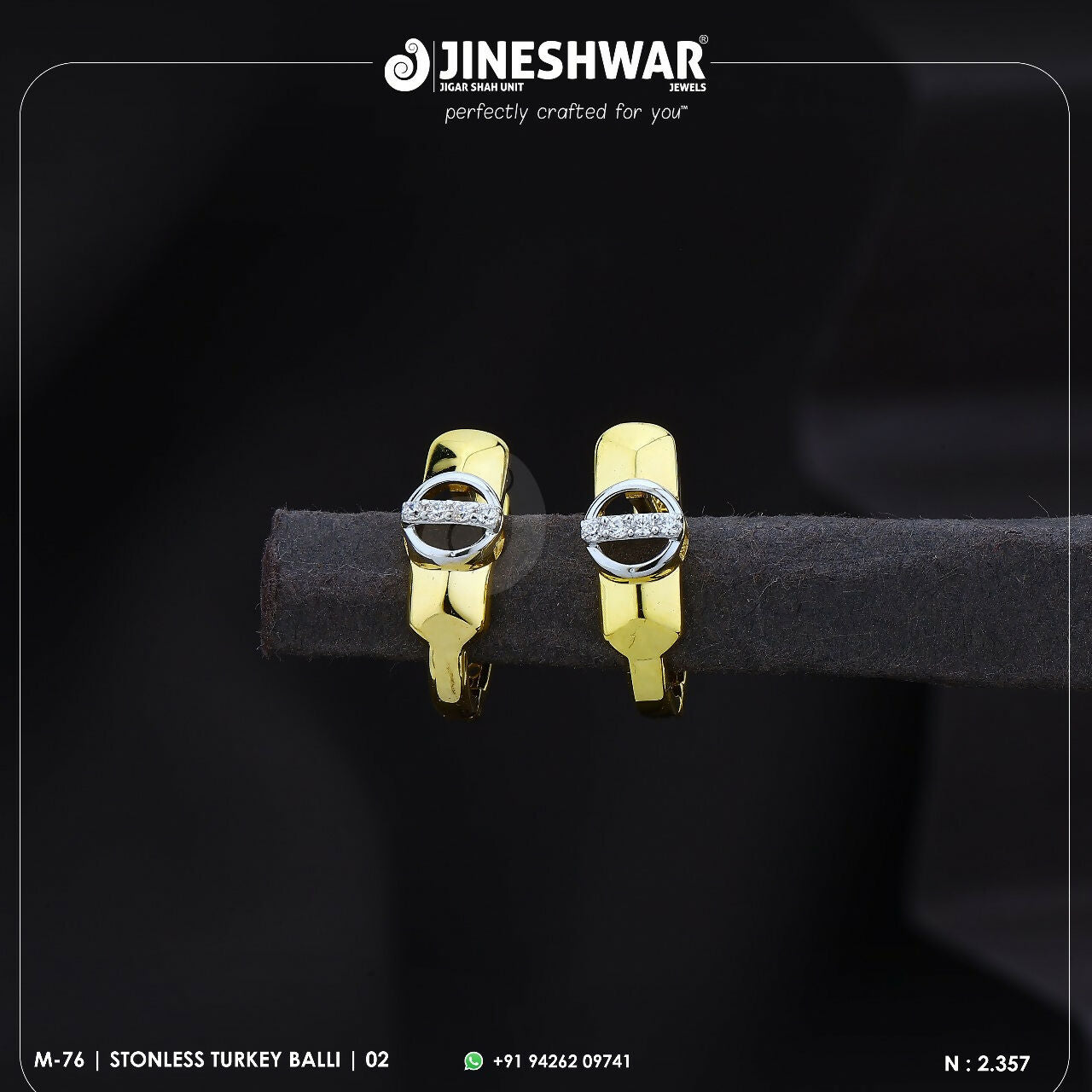 18kt Stonless Turkey Bali Sarafa Bazar India