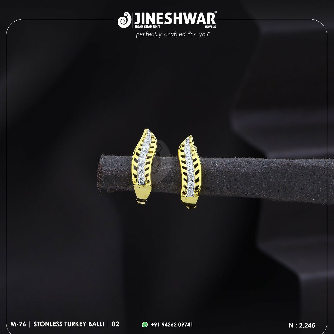 18kt Stonless Turkey Bali Sarafa Bazar India