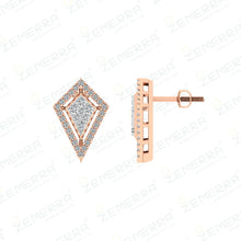 14K Rose Gold Diamond Stylish Pendant Sets Sarafa Bazar India