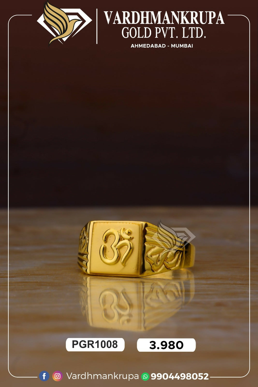 Plain Casting Gents Ring Sarafa Bazar India