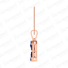 Hot Selling 14K Rose Gold Diamond Pendant Set For Women Sarafa Bazar India