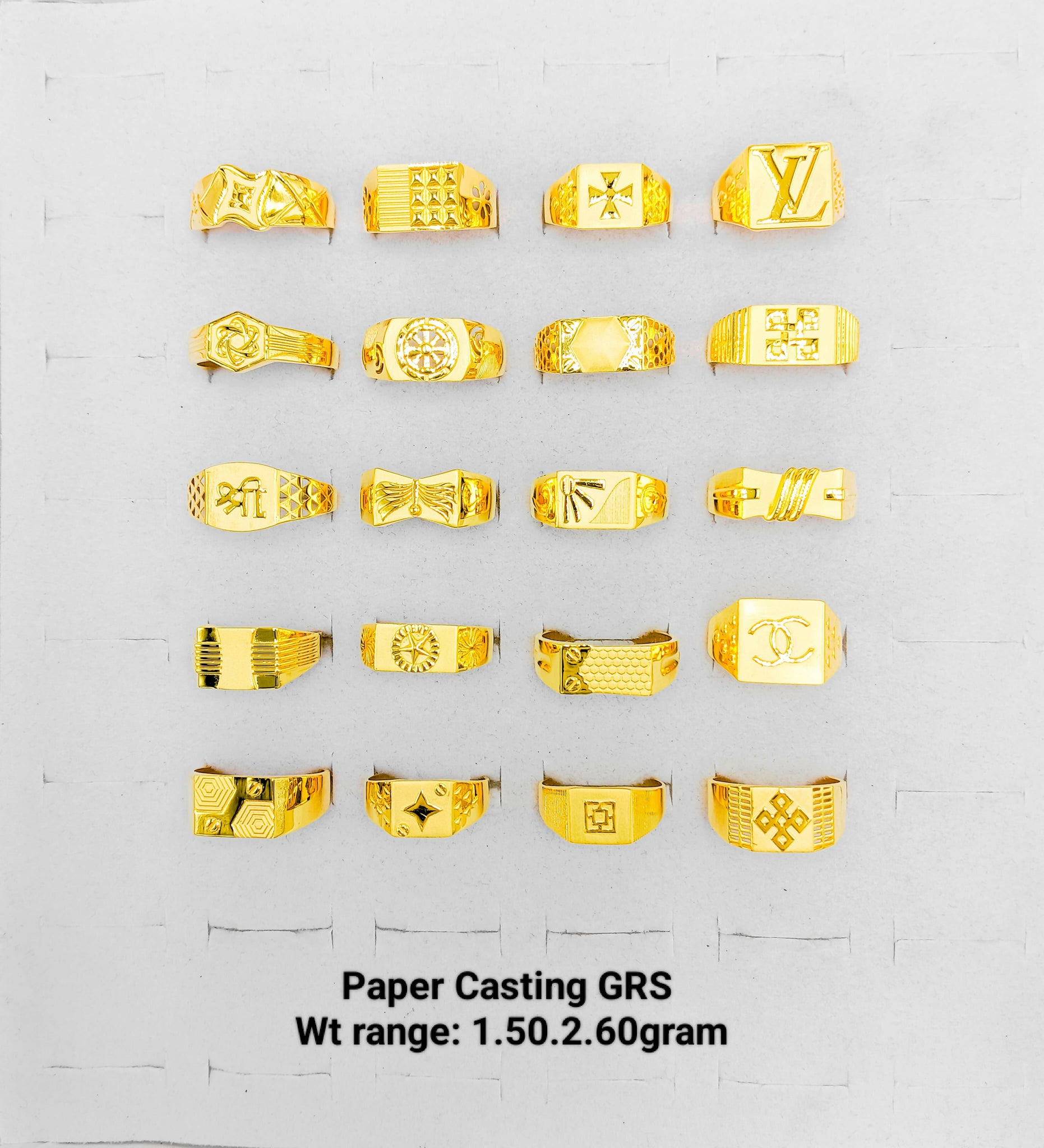 Paper Casting Gents Rings Plain Sarafa Bazar India