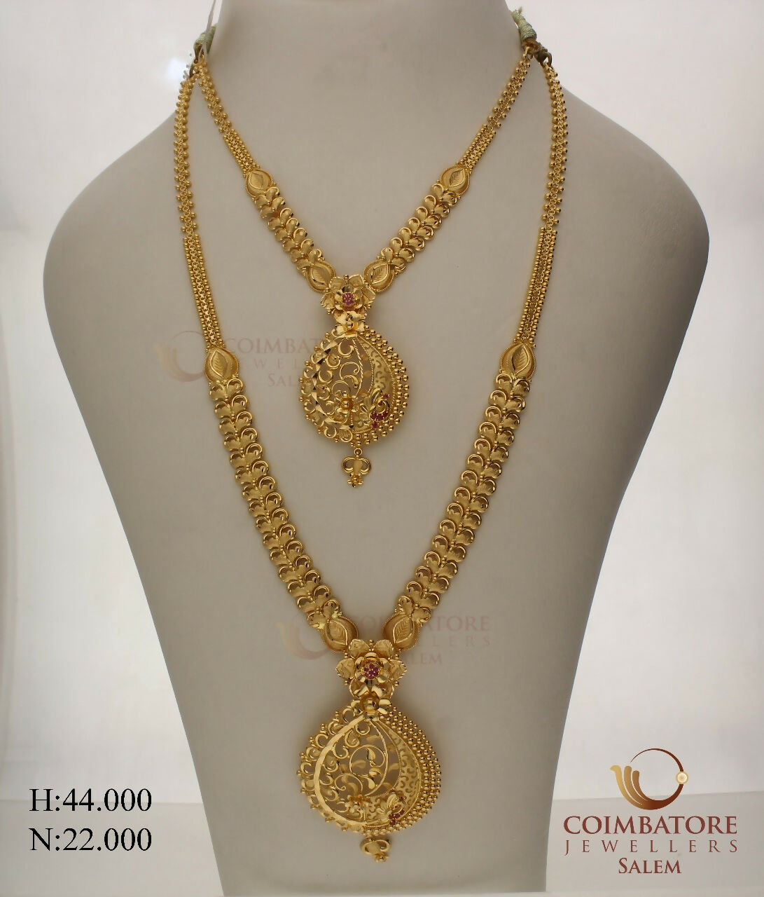 Gold Necklace & Long Set Sarafa Bazar India