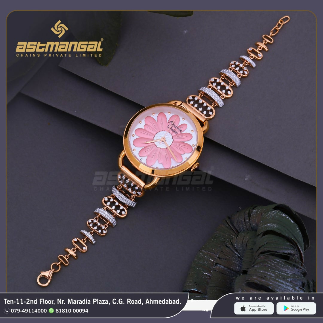 Rose Gold Ladies Watch 2