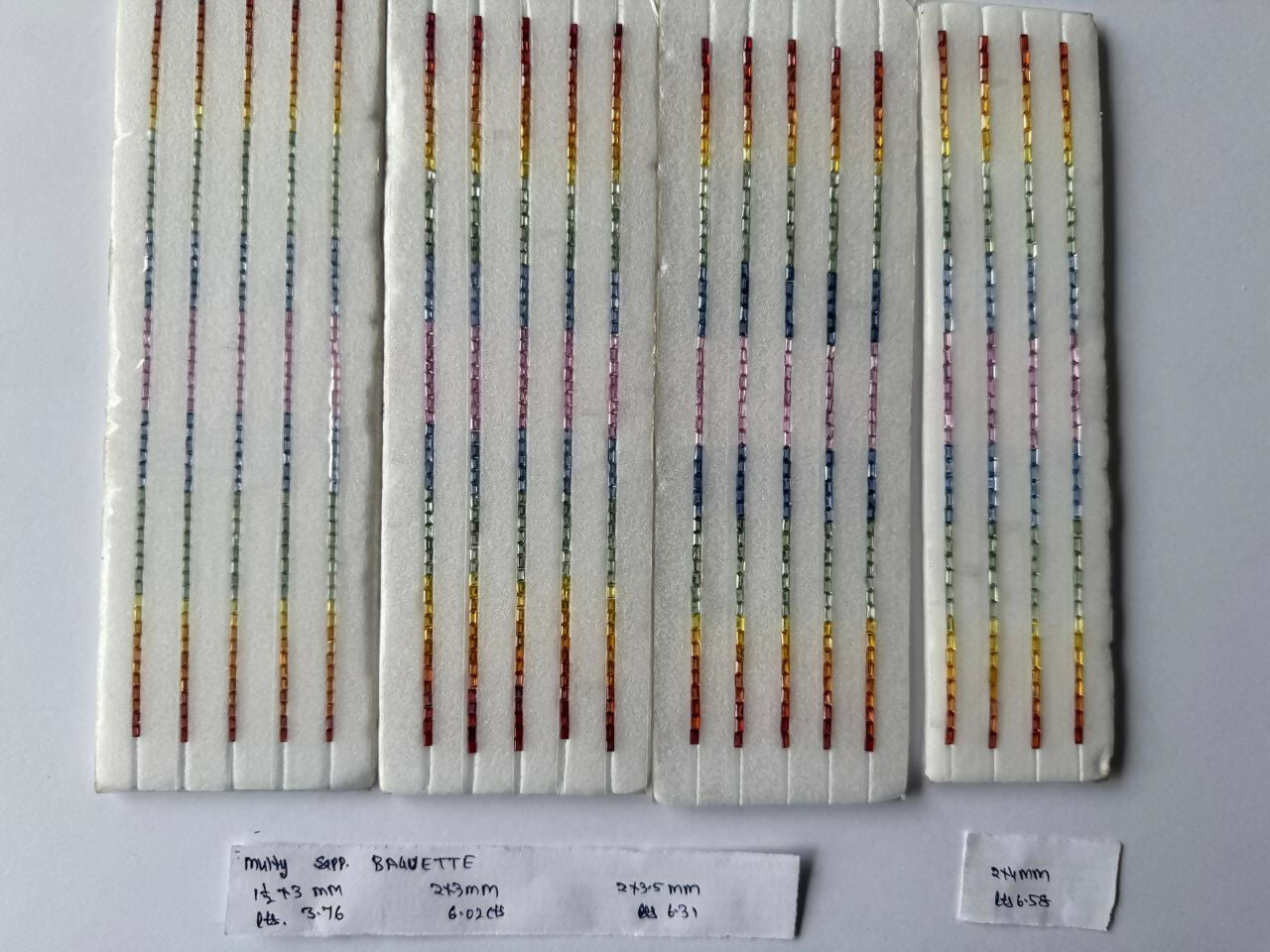 Multy Colour Natural Sapphire Heated Strip Sarafa Bazar India