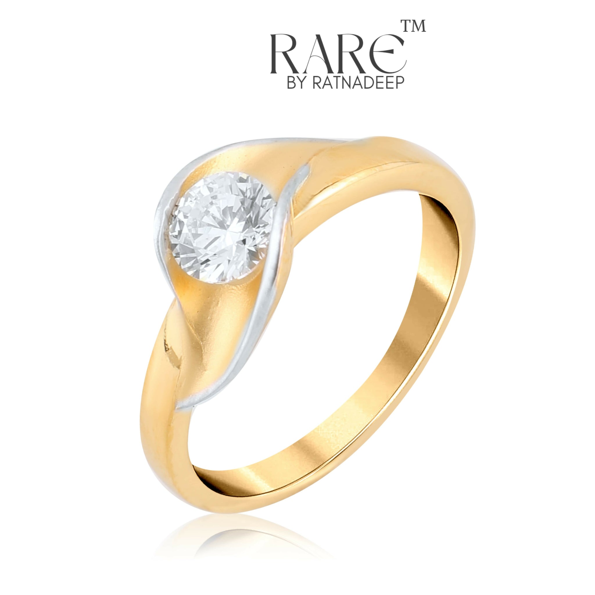 Solatire CZ Ladies Rings Sarafa Bazar India