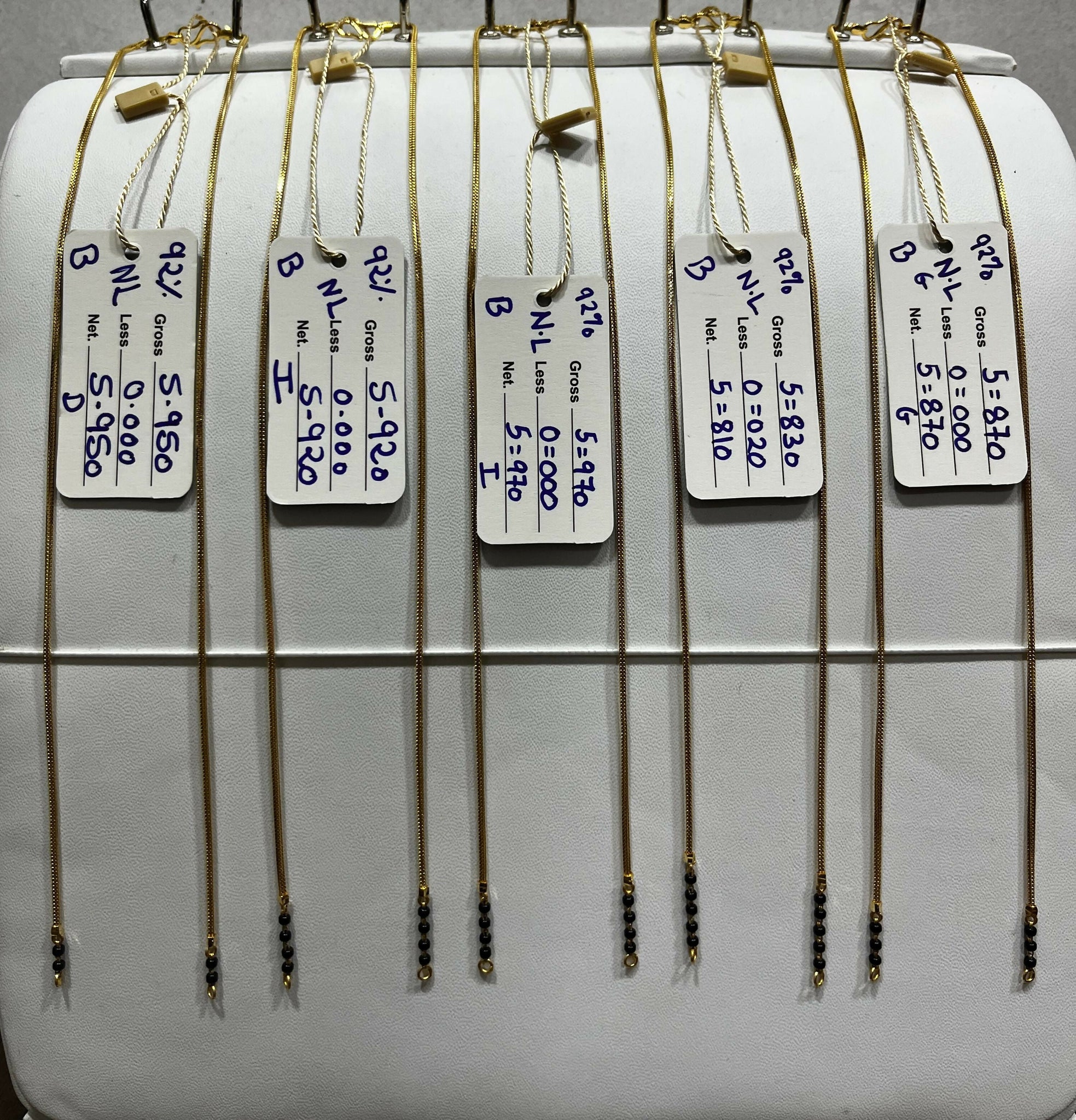 Gold Mangalsutra Chains Sarafa Bazar India