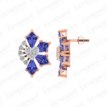 Trendy 14K Rose Gold Diamond Heart Shape Pendant Set Sarafa Bazar India