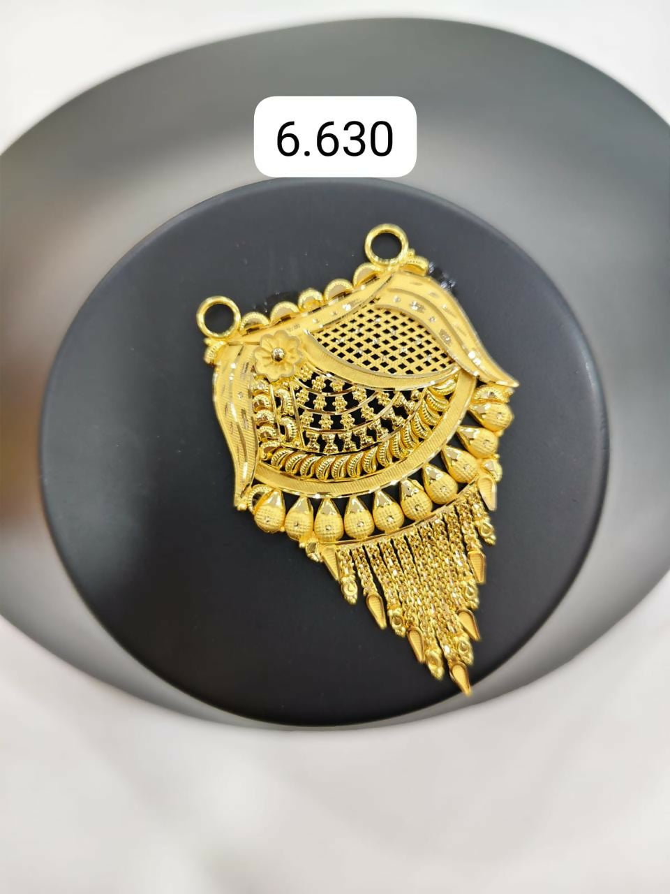 Gold Mangalsutra Pendant Sarafa Bazar India