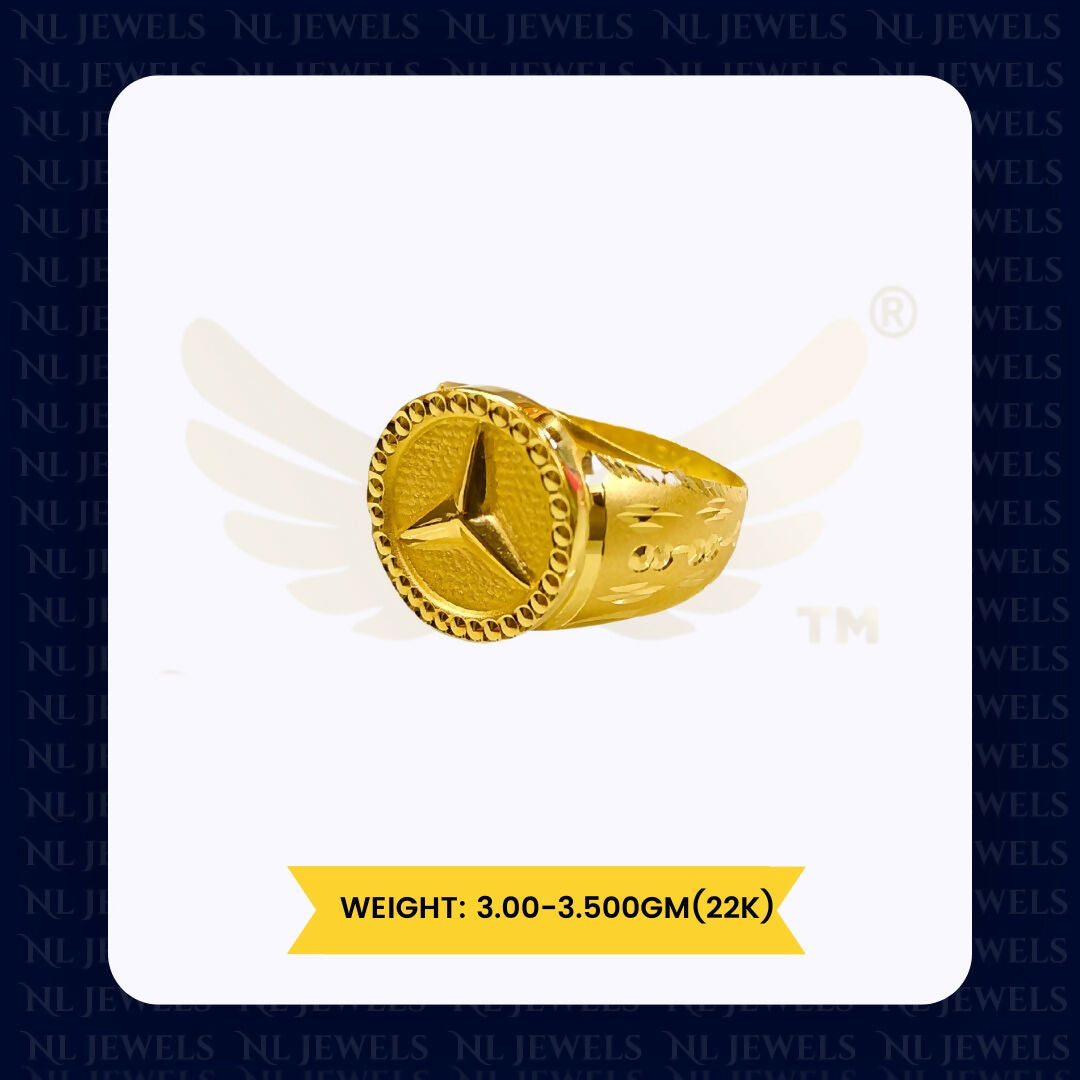 22kt Handmade Gents Ring Sarafa Bazar India