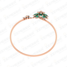 Unique 14K Rose Gold Diamond Floral Bracelets - New Design Sarafa Bazar India