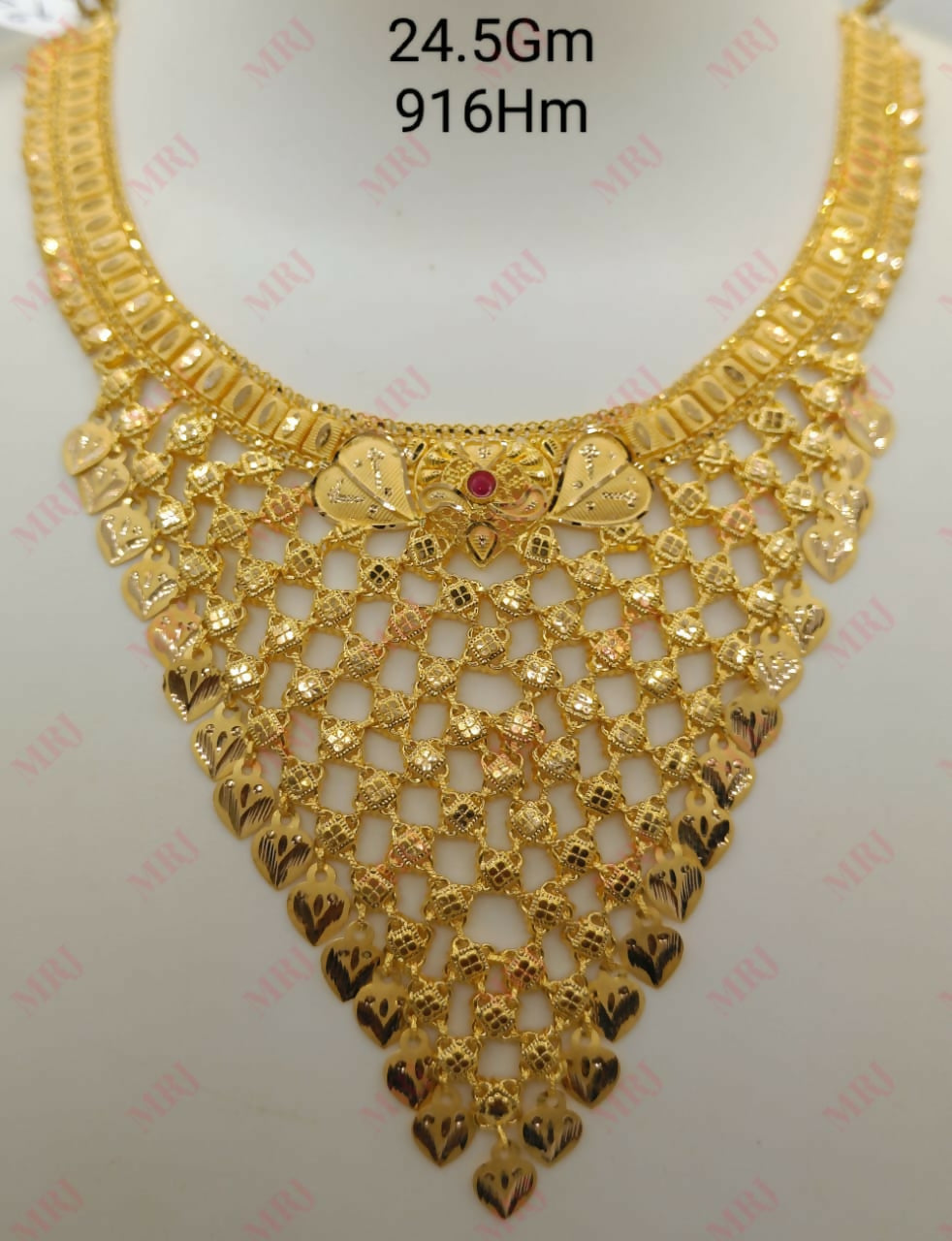 22kt Gold Necklace Sarafa Bazar India