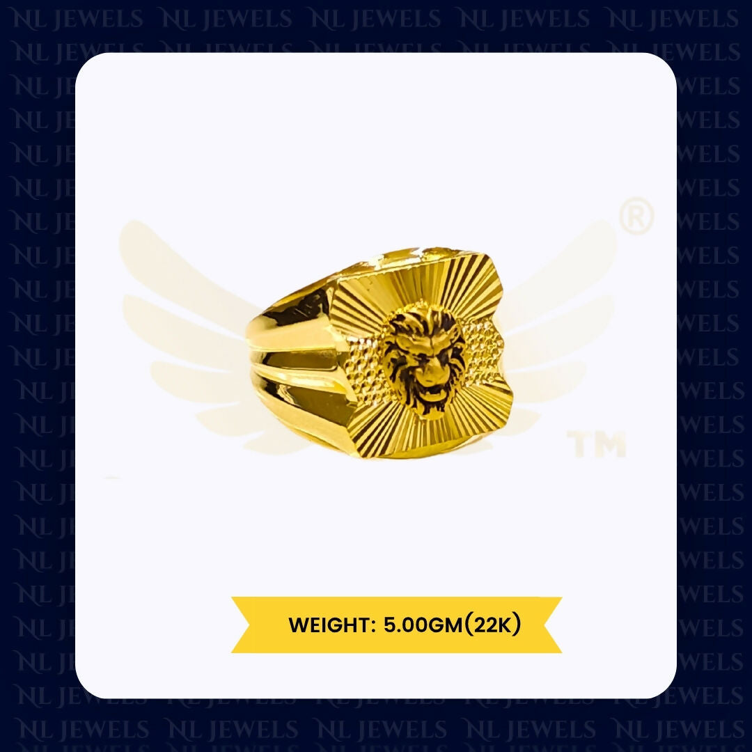 22kt Handmade Gents Ring Sarafa Bazar India