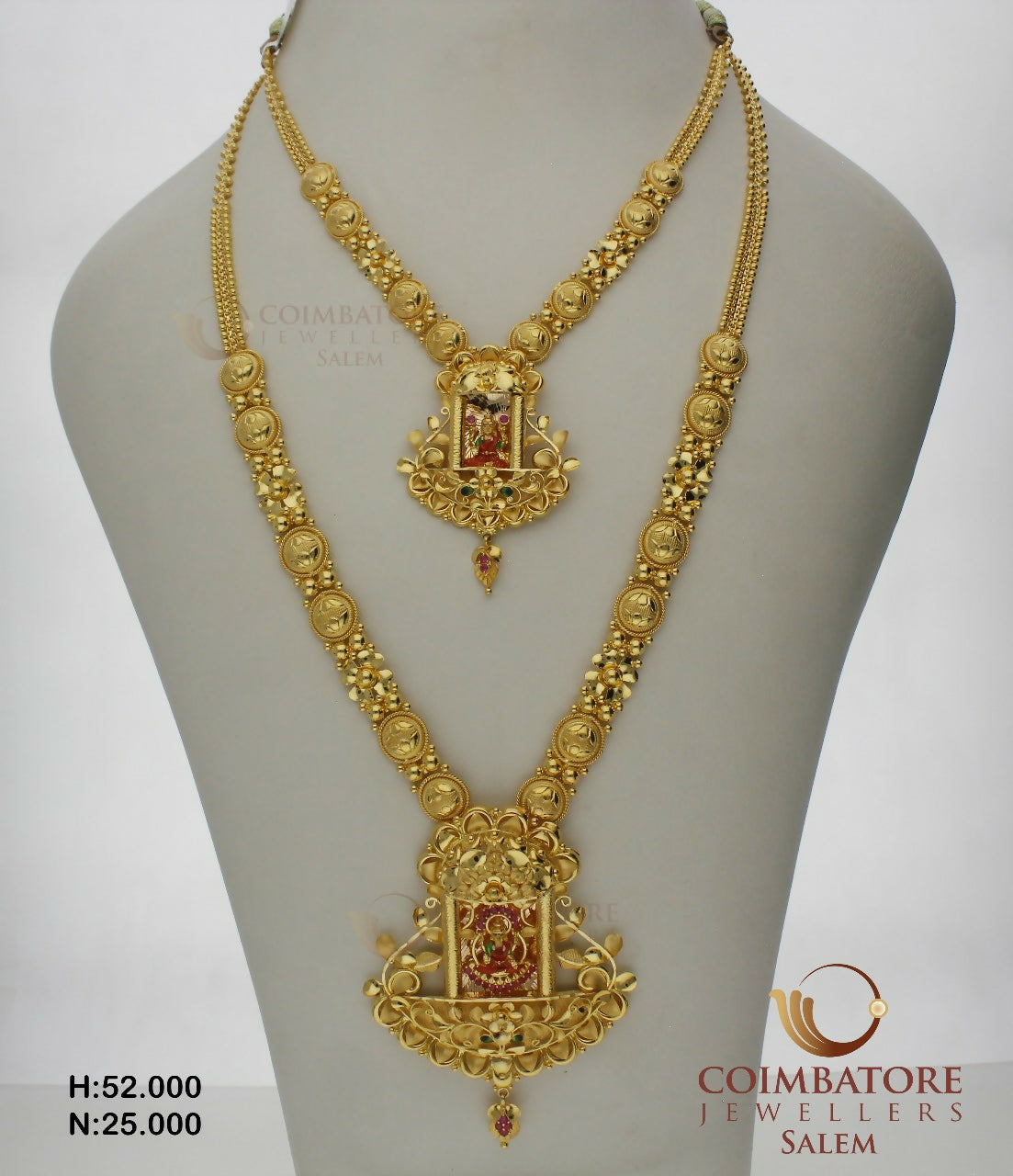 Gold Necklace & Long Set Sarafa Bazar India