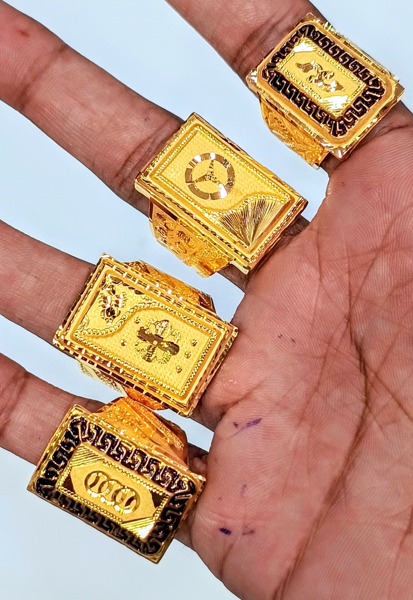 Gold Gents Rings Sarafa Bazar India