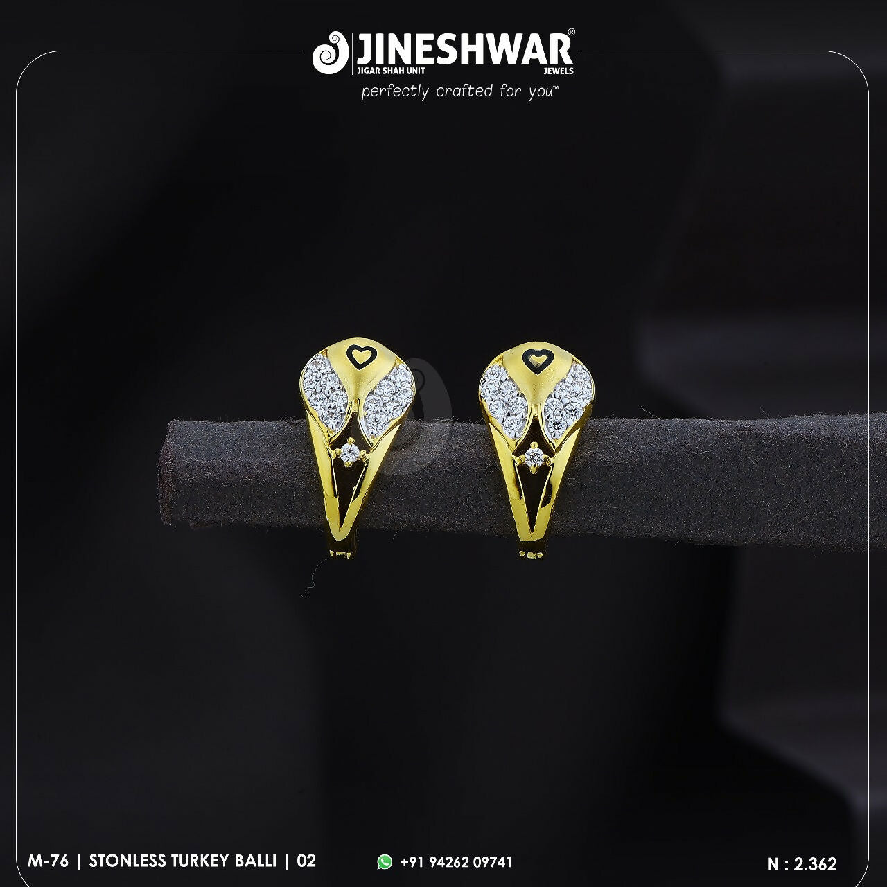 18kt Stonless Turkey Bali Sarafa Bazar India