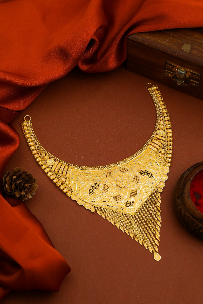 Gold Necklace Sarafa Bazar India