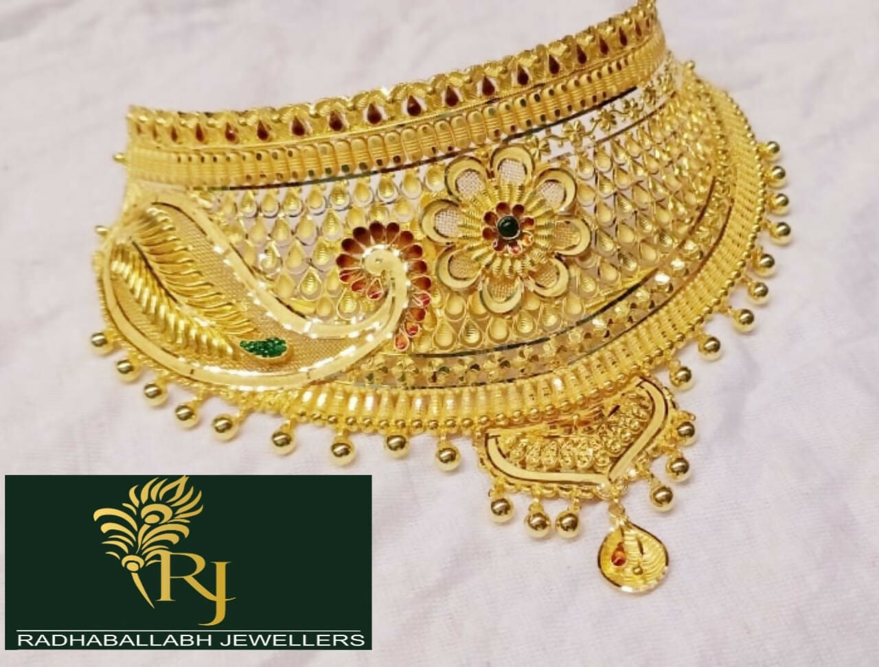 Gold Choker Sarafa Bazar India