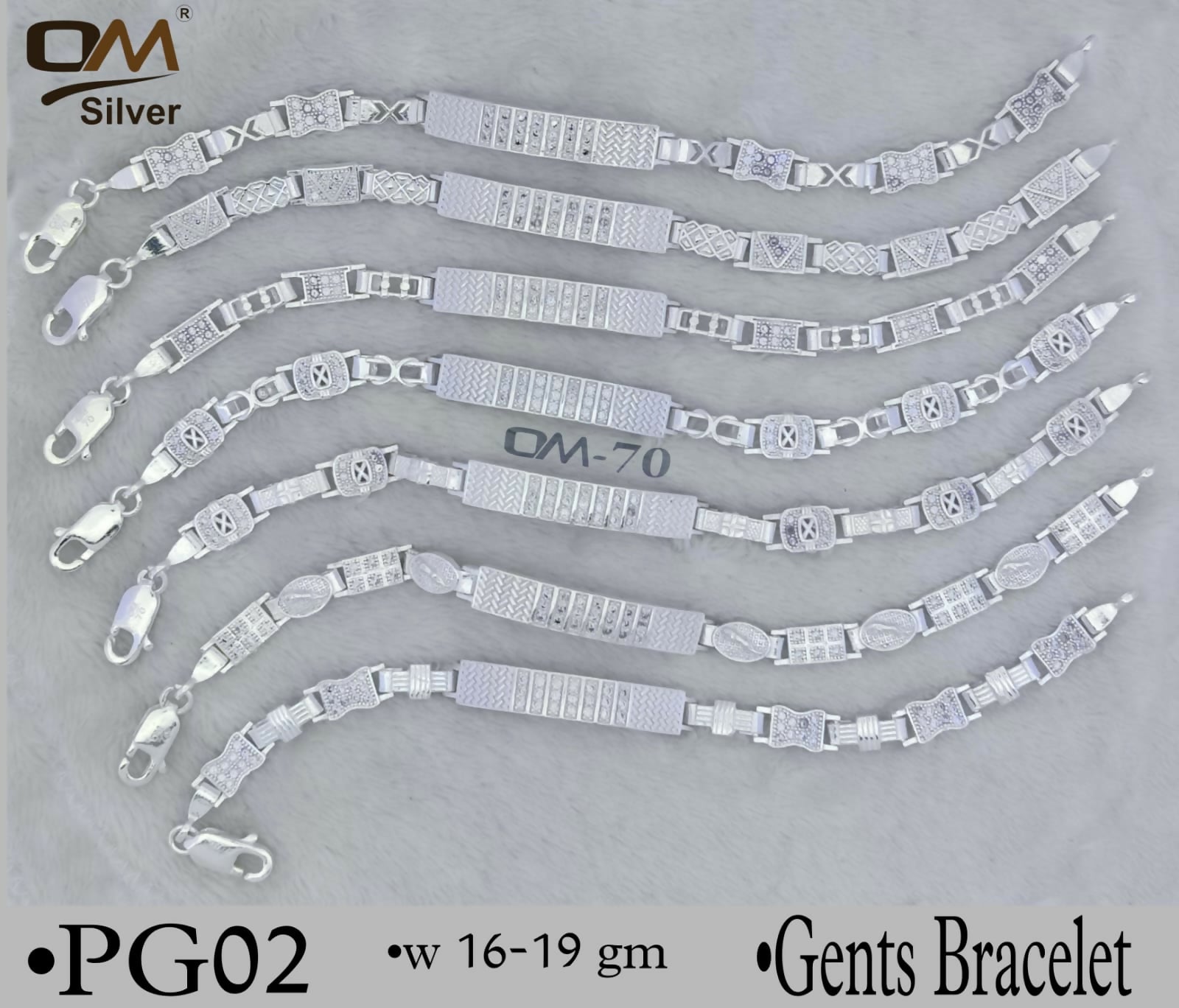 Silver Gents Bracelet Sarafa Bazar India