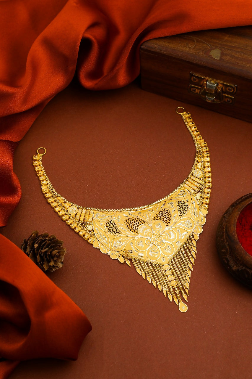 Gold Necklace Sarafa Bazar India