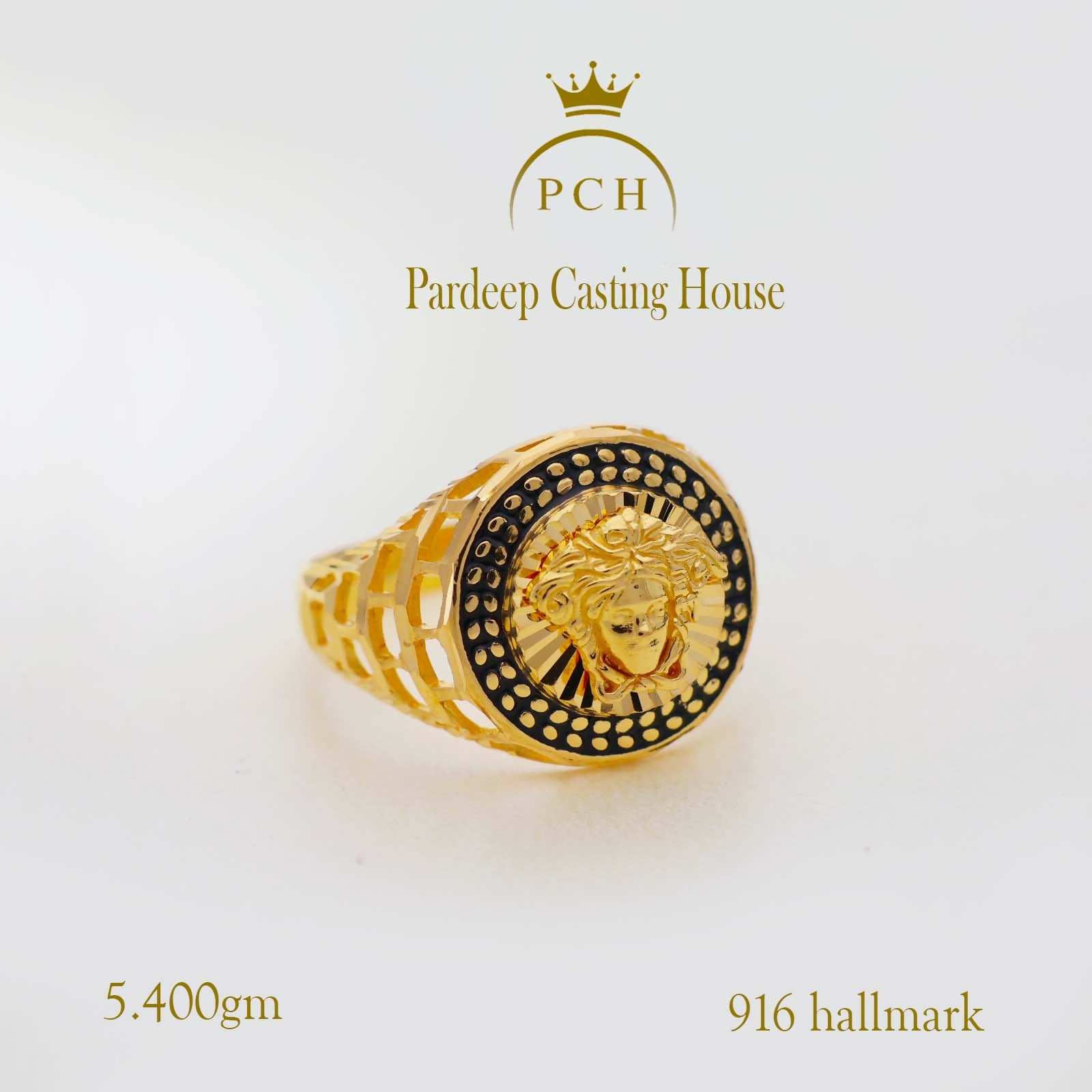 Versace round Gents ring Sarafa Bazar India