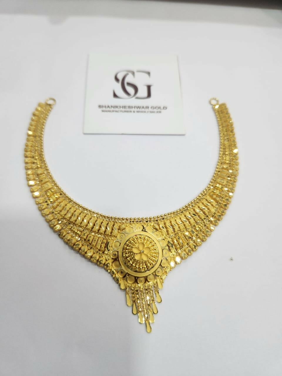 Gold Necklace Sarafa Bazar India