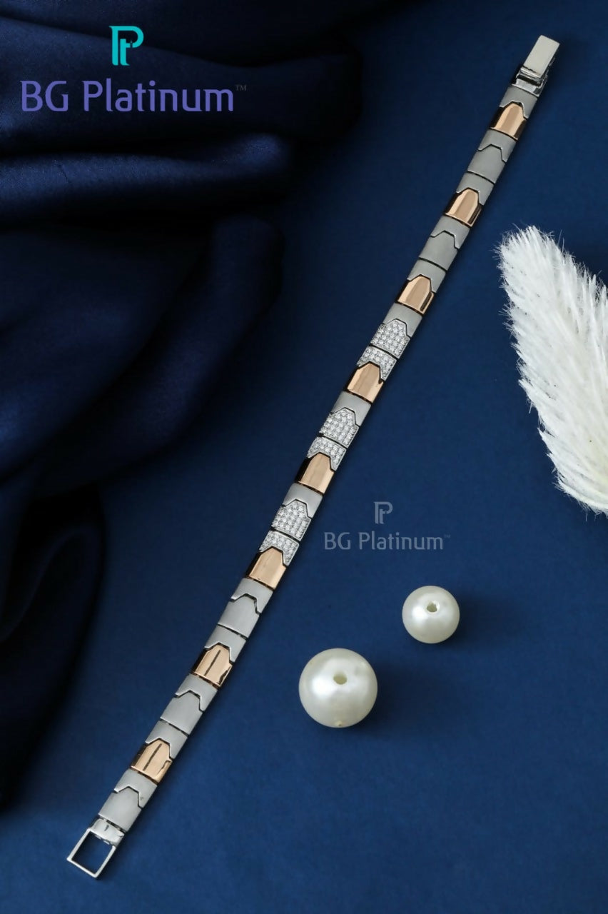 Platinum Gents Bracelets Sarafa Bazar India