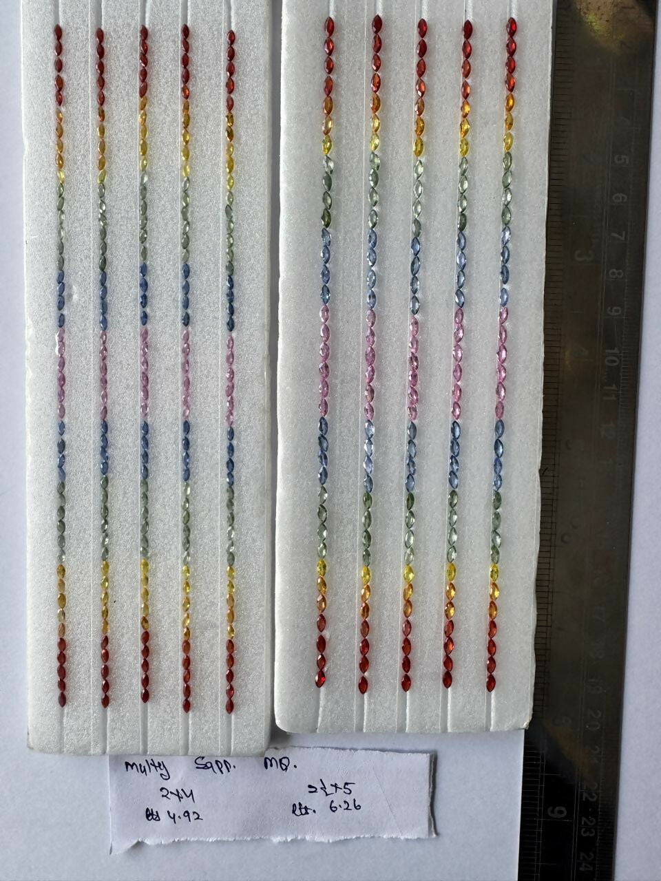 Multy Colour Natural Sapphire Heated Strip Sarafa Bazar India