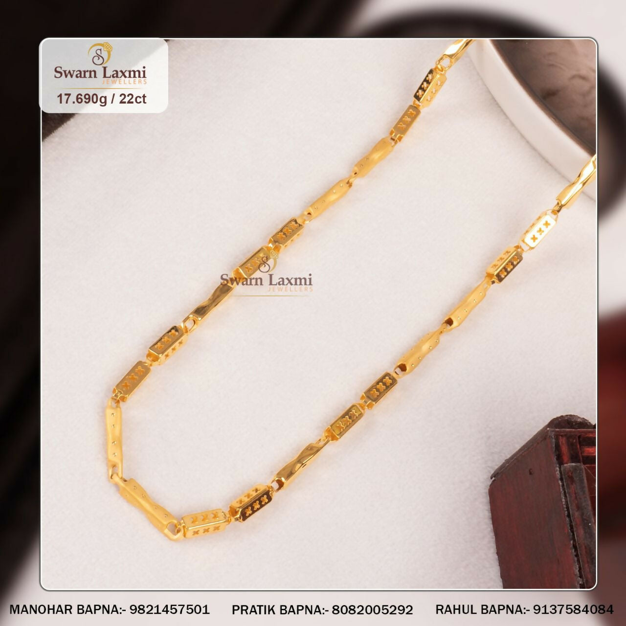 22kt Gold Chain Sarafa Bazar India