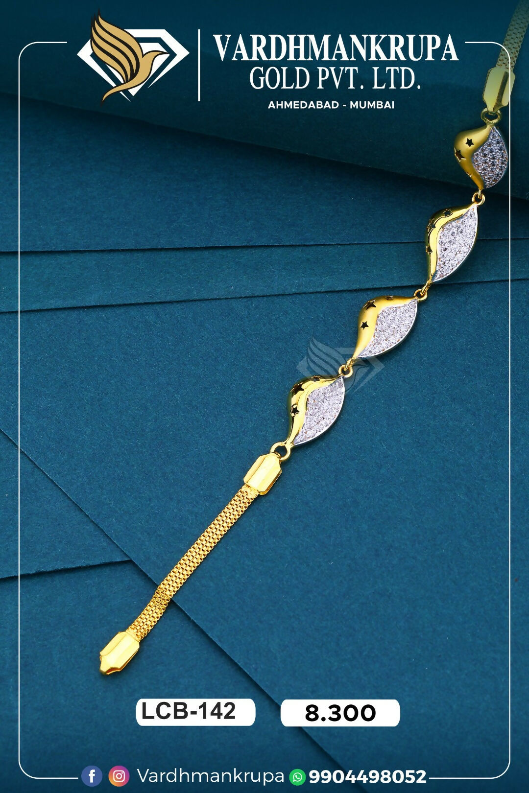 CZ Ladies Bracelet Sarafa Bazar India