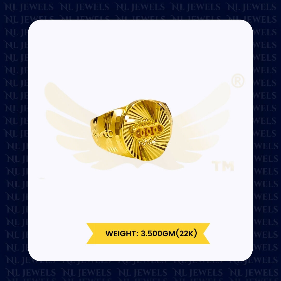 22kt Handmade Gents Ring Sarafa Bazar India
