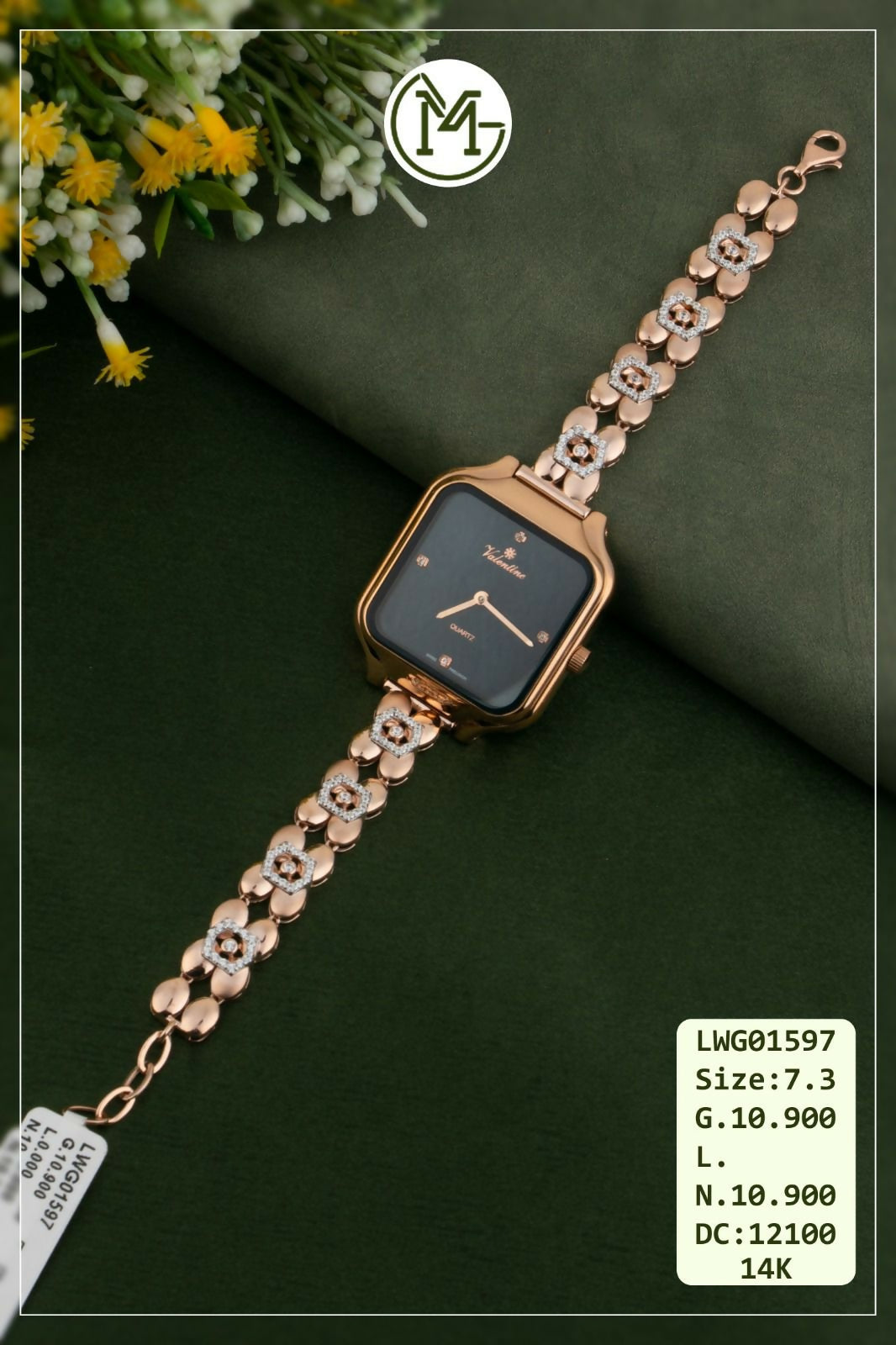14kt Rose Gold Ladies Watches