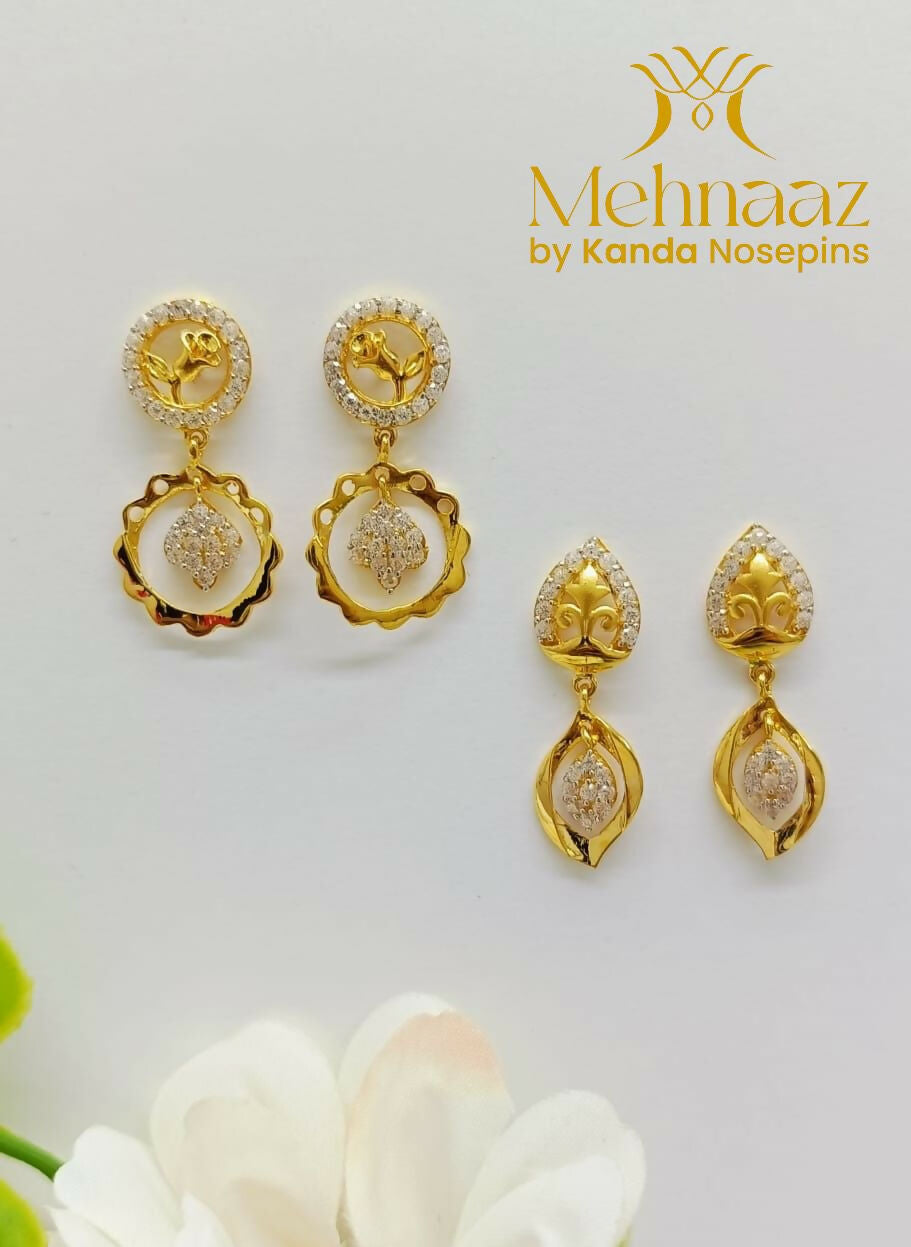 CZ Earrings Sarafa Bazar India