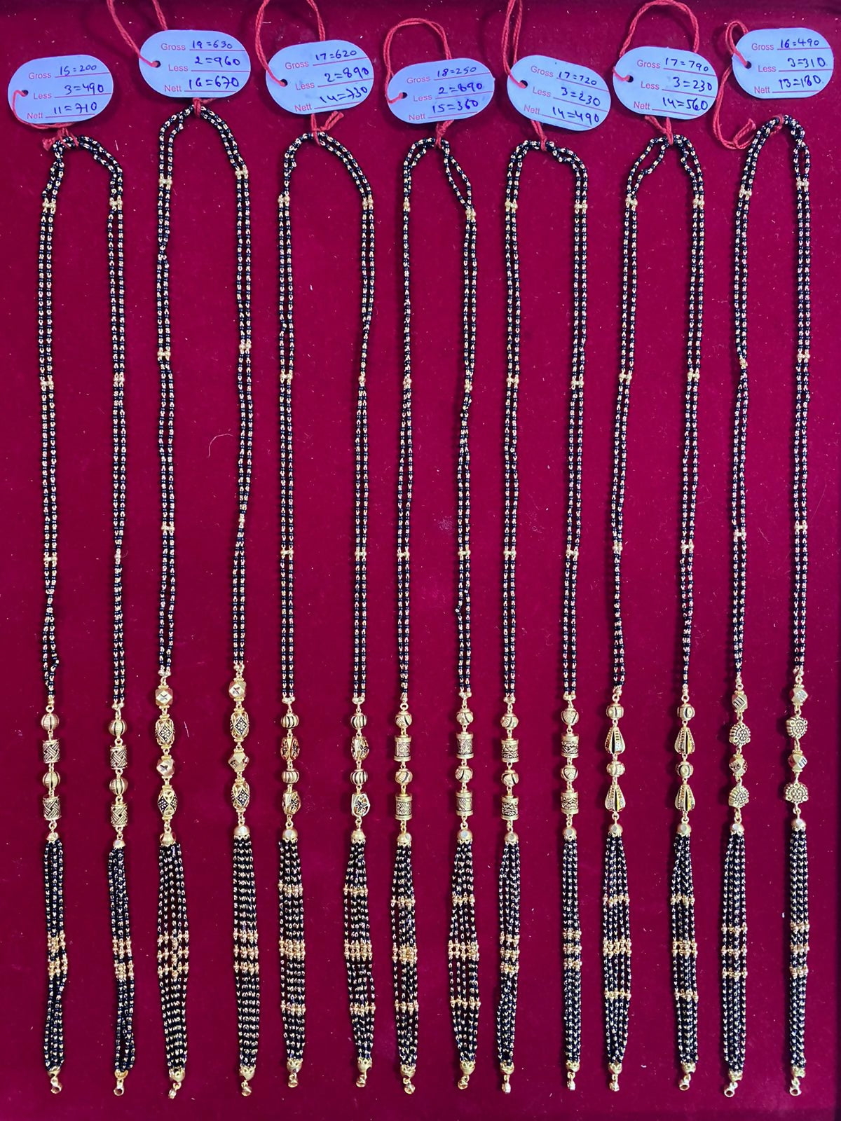 Antique Mangalsutra Chains Sarafa Bazar India