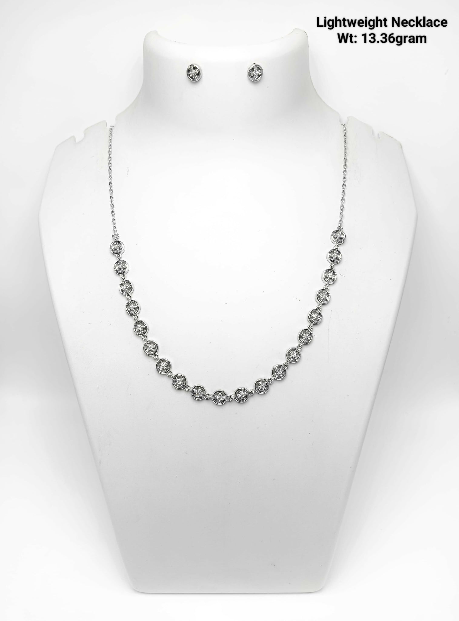 925 Silver Lightweight Necklace Sarafa Bazar India