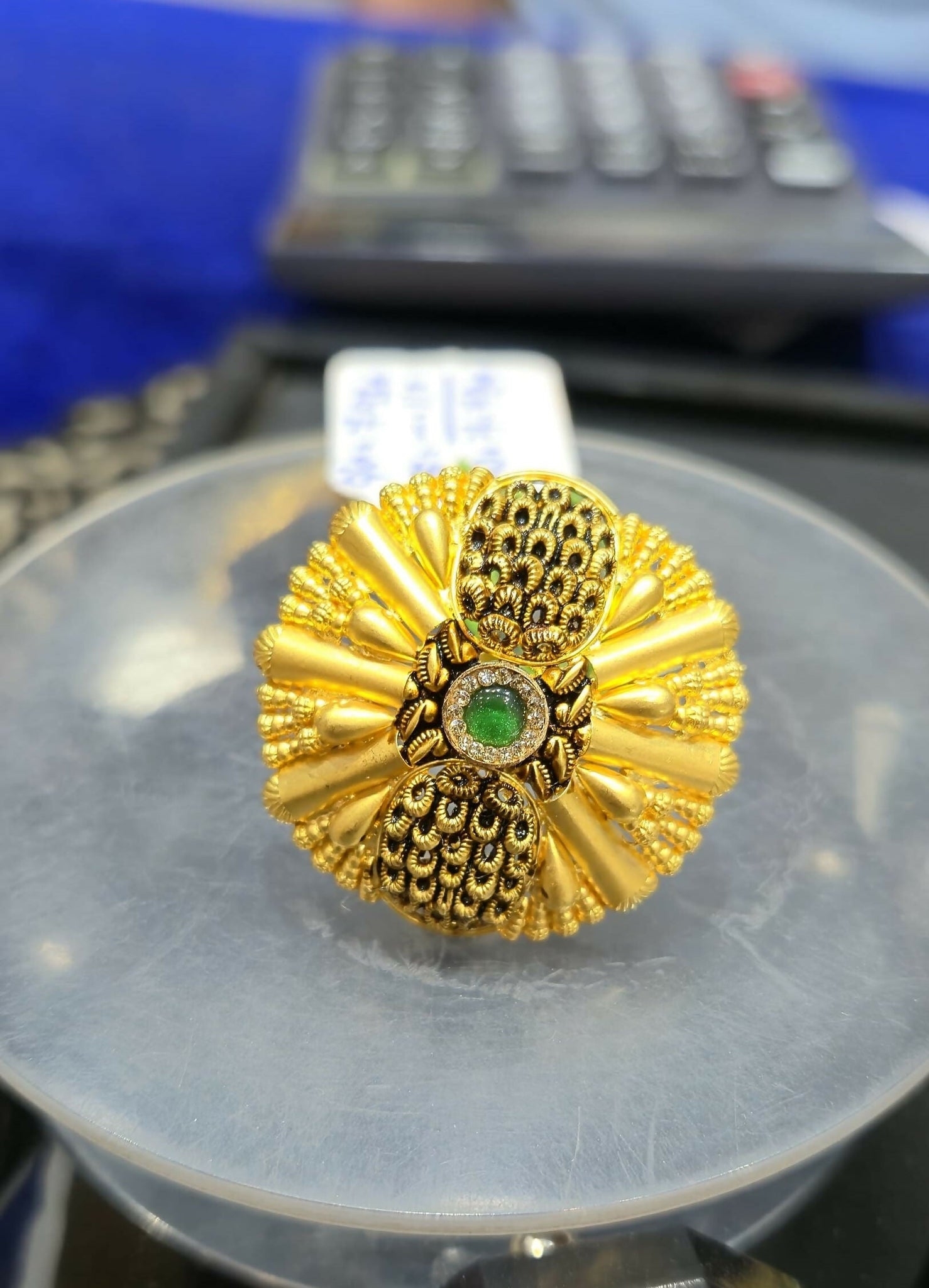 Gold Ladies Ring Sarafa Bazar India