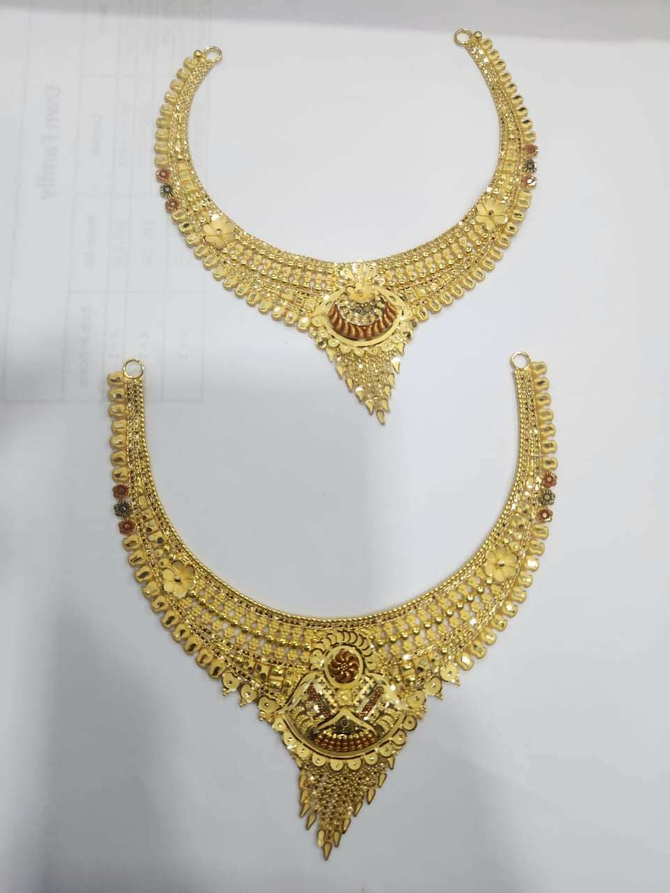 Gold Necklace Sarafa Bazar India