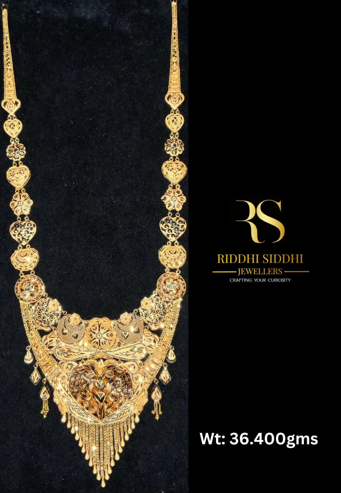 Gold Long Set Sarafa Bazar India