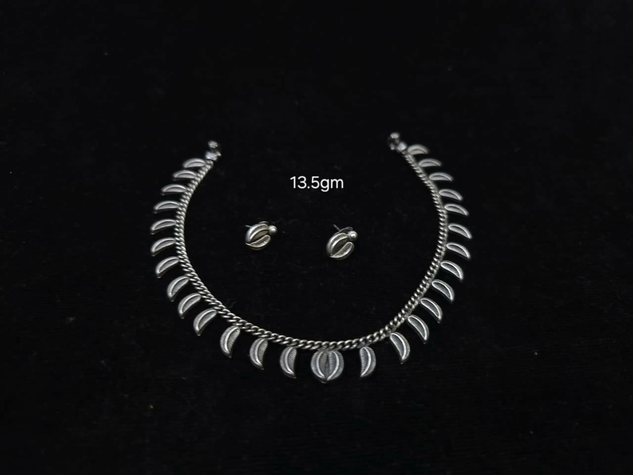 Silver Antique Necklace Sarafa Bazar India