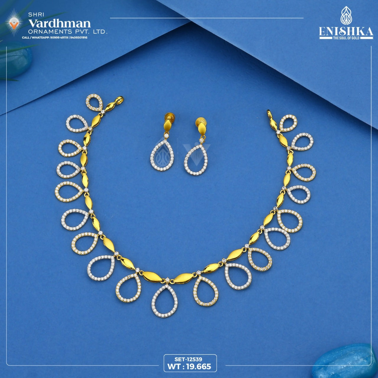 CZ Necklace Sarafa Bazar India