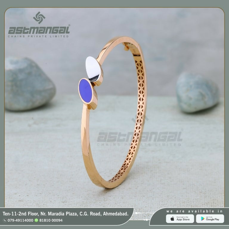 Rose Gold Ladies Bracelet Sarafa Bazar India