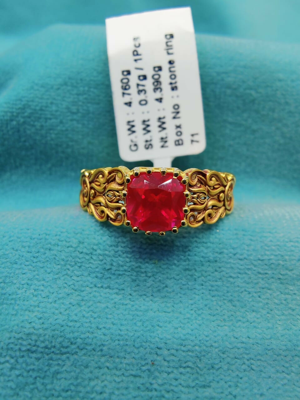 Antique Stone Ladies Ring Sarafa Bazar India