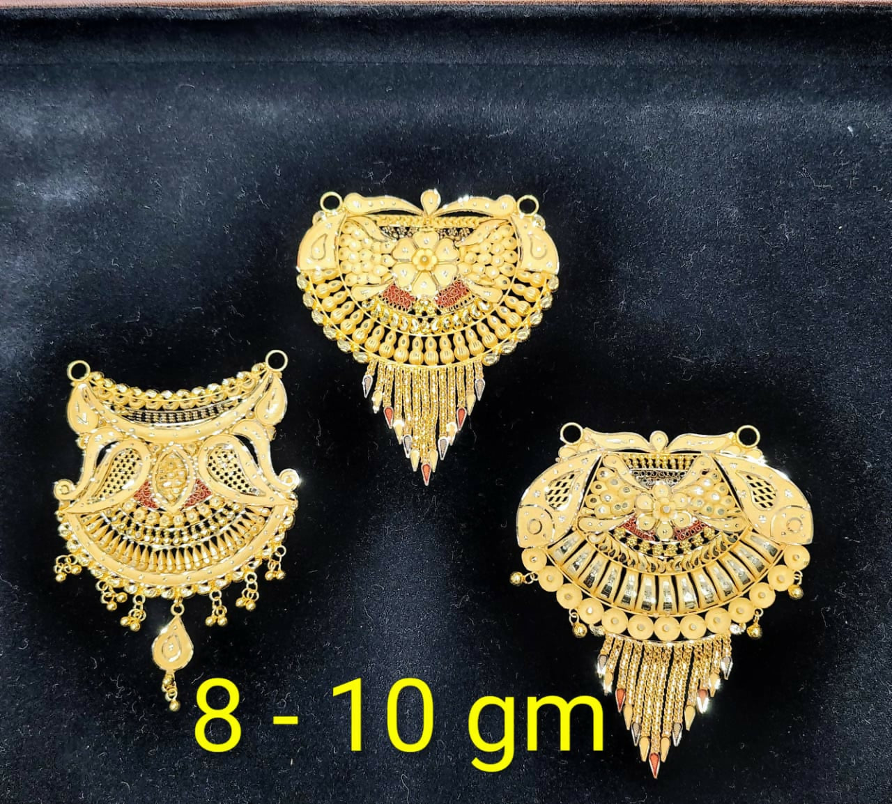 Gold Mangalsutra Pendants Sarafa Bazar India