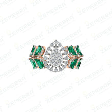14k Rose Gold & Natural Diamond Ring - New Look Sarafa Bazar India