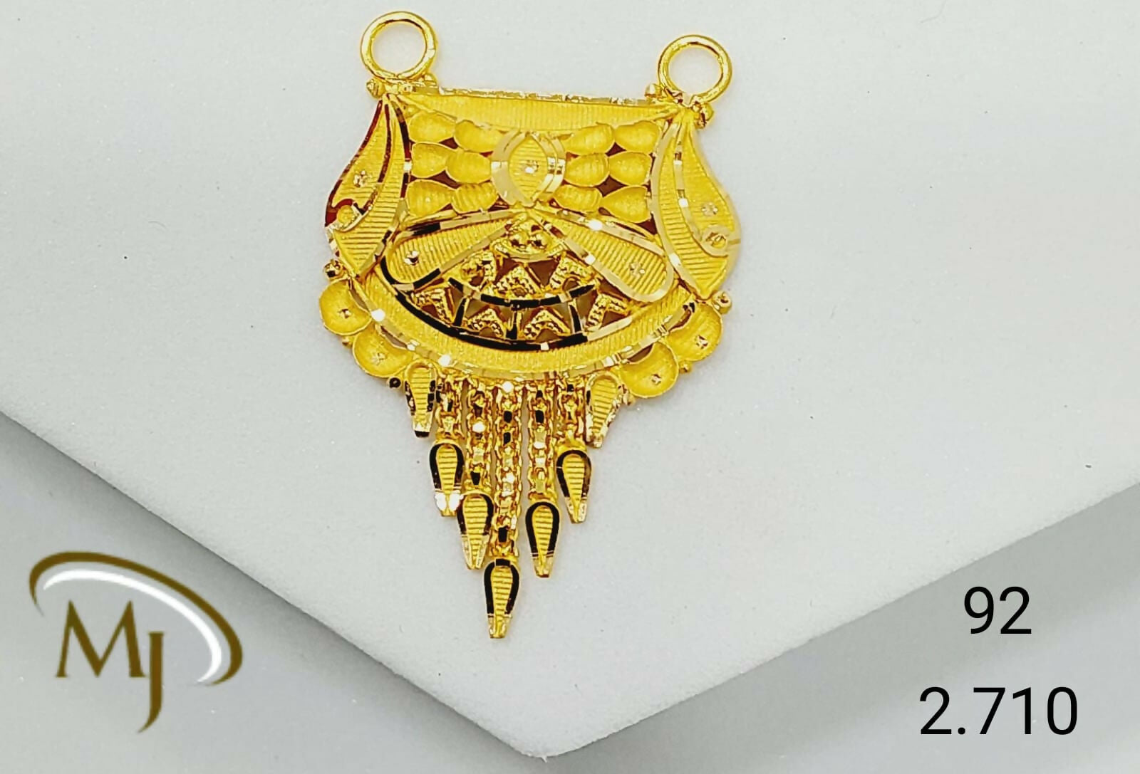 22kt Gold Mangalsutra Pendant Sarafa Bazar India