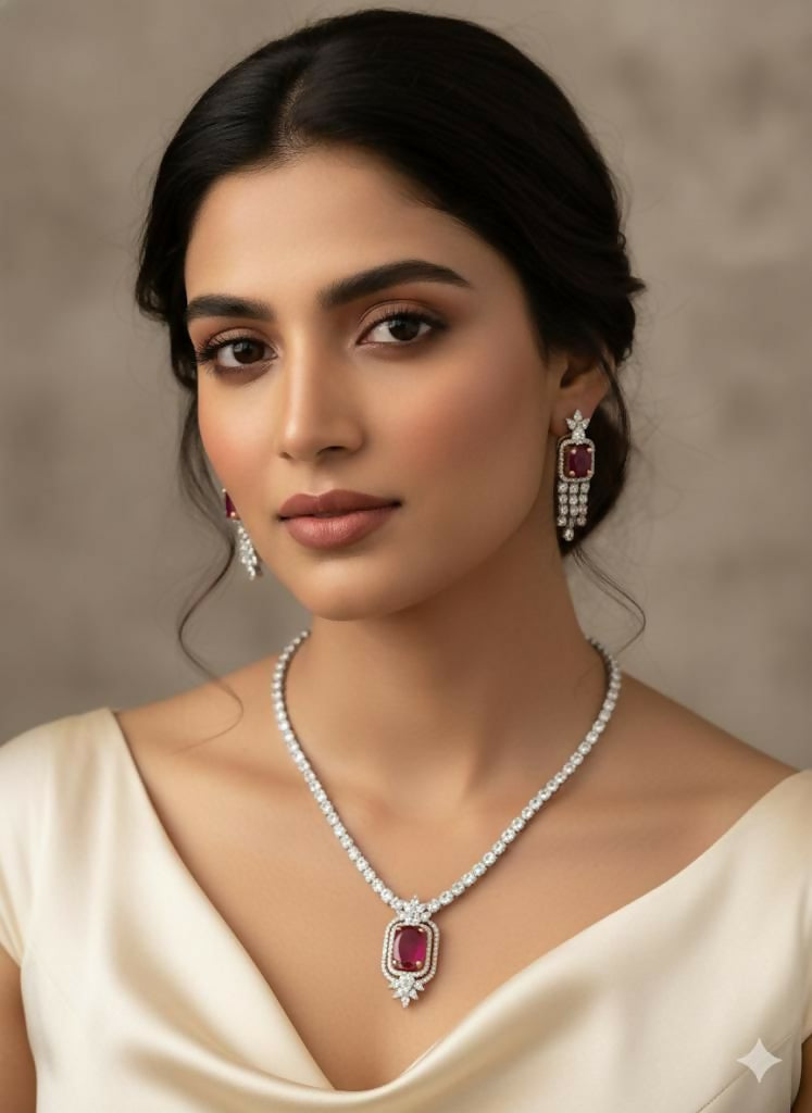 Diamond Necklace Sarafa Bazar India