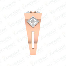 Radiant 14K Rose Gold Diamond Men's Ring New Design Sarafa Bazar India