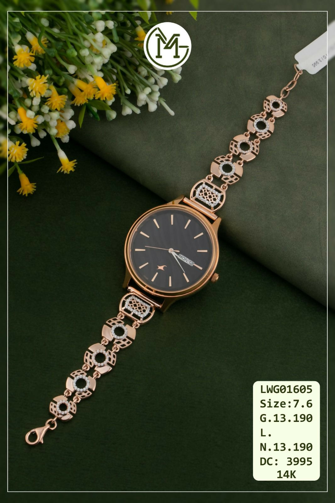 14kt Rose Gold Ladies Watches