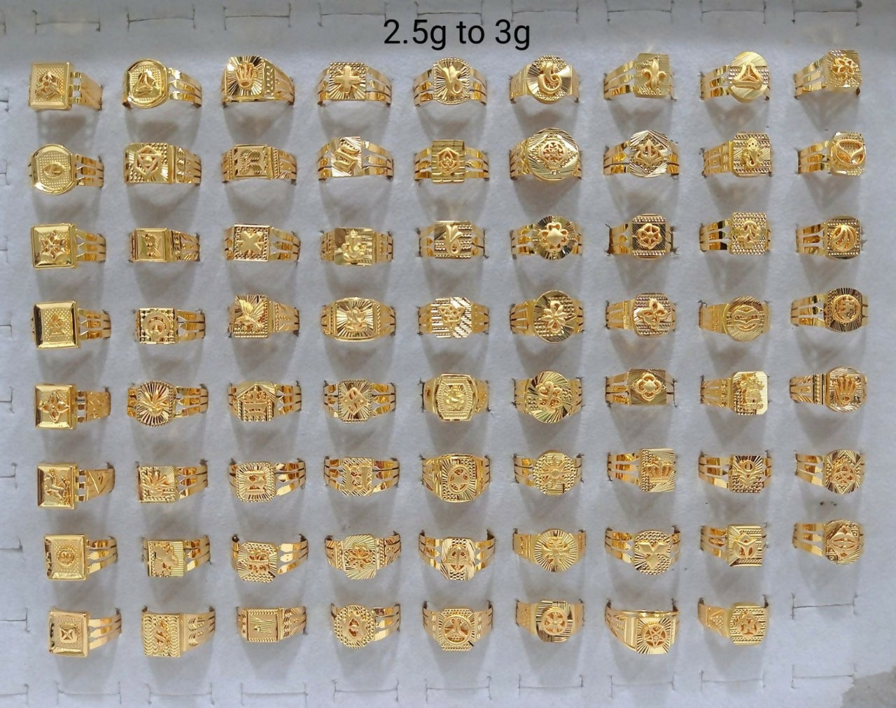 Gold Gents Rings Sarafa Bazar India