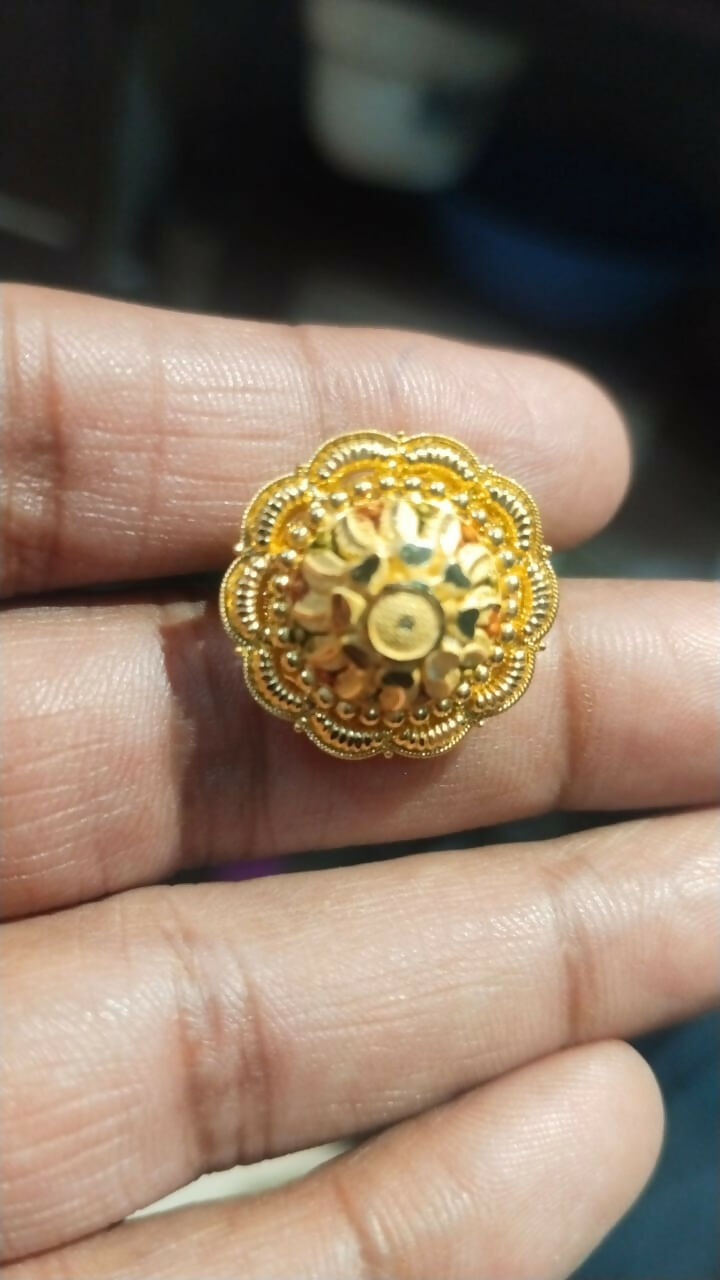 Gold Ladies Rings Sarafa Bazar India